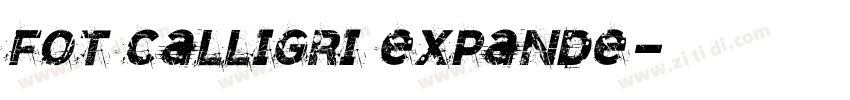 FOT Calligri Expande字体转换